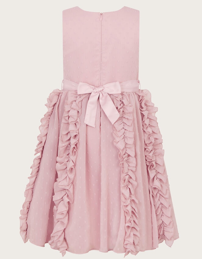 Safiya Textured Ruffle Dress, Pink (PINK), large