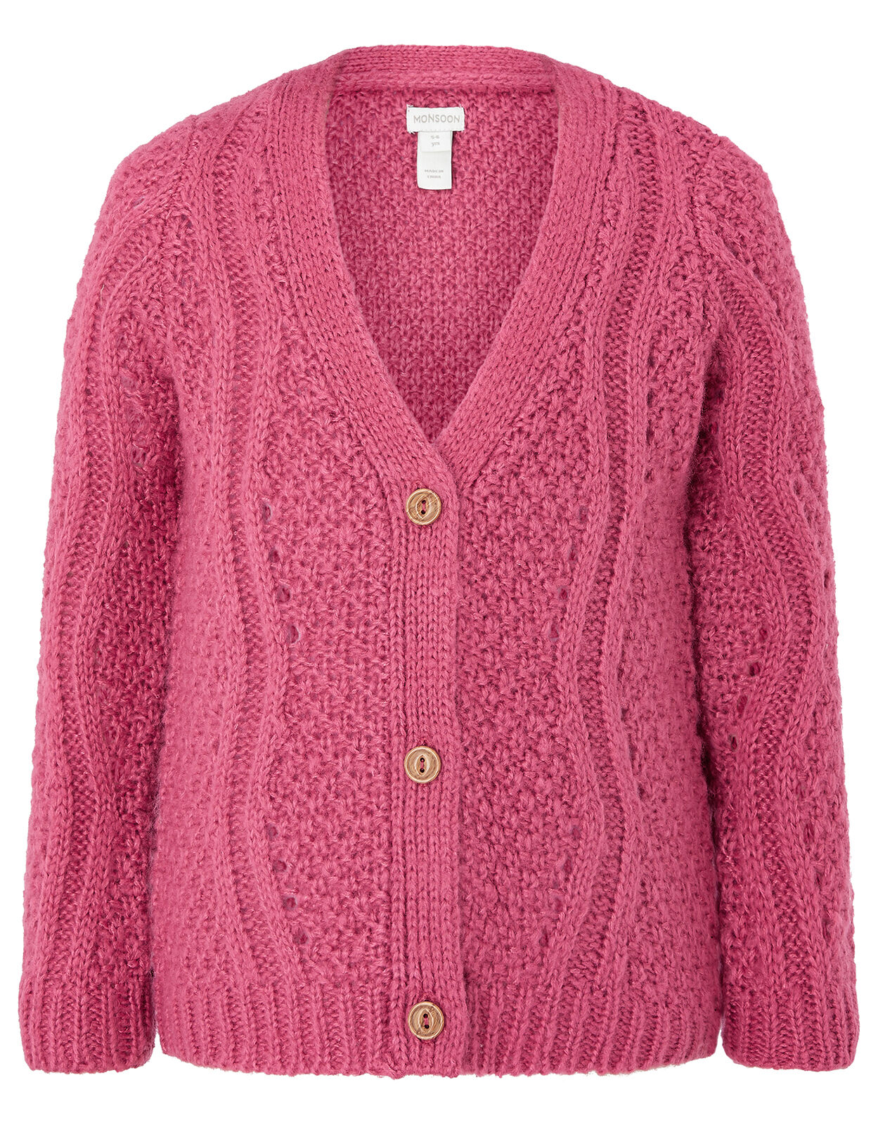 pink chunky cardigan uk