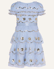 Lara Sequin Embellished Dress, Blue (BLUE), large