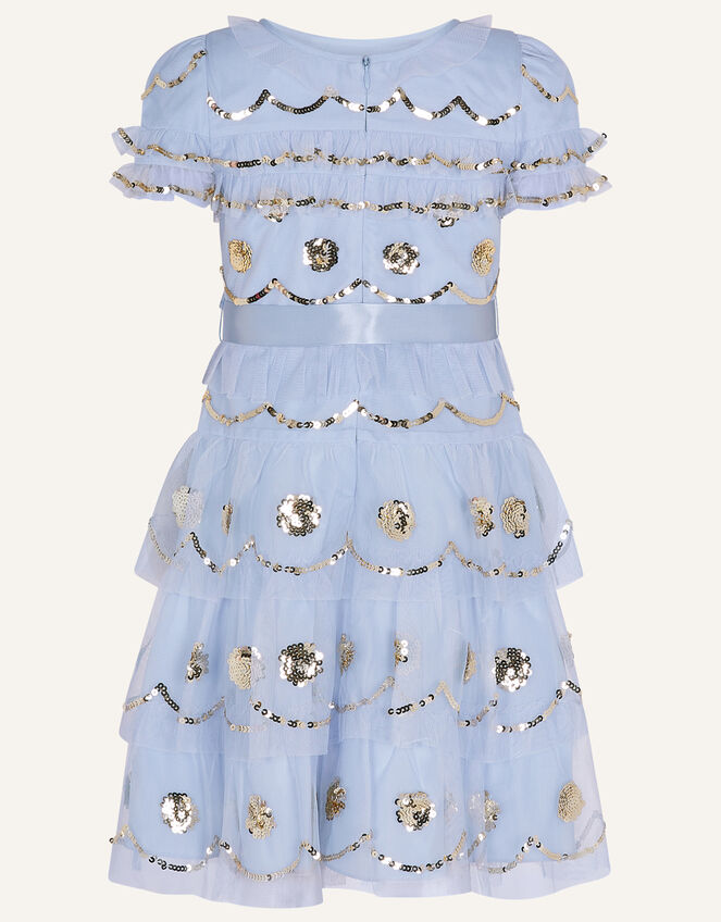 Lara Sequin Embellished Dress, Blue (BLUE), large