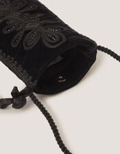 Dori Embroidered Phone Bag, , large