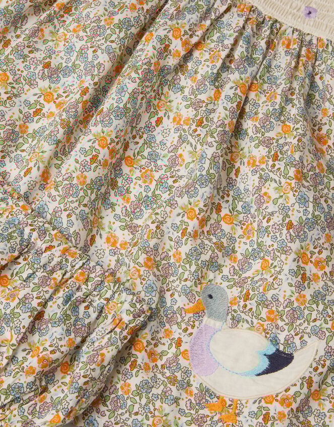 Baby Darcie Duck Smocked Dress & Underwear Set, Yellow (YELLOW), large