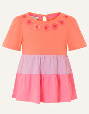 Colourblock Tiered Top, Multi (MULTI), large