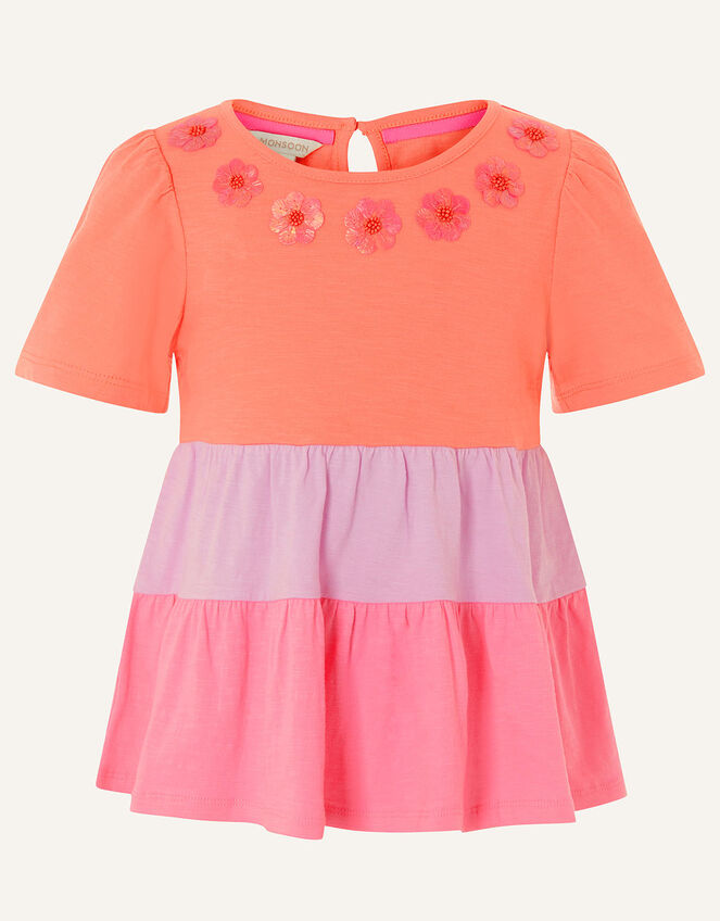 Colourblock Tiered Top, Multi (MULTI), large