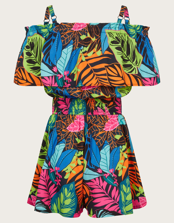 Palm Print Playsuit, Multi (MULTI), large