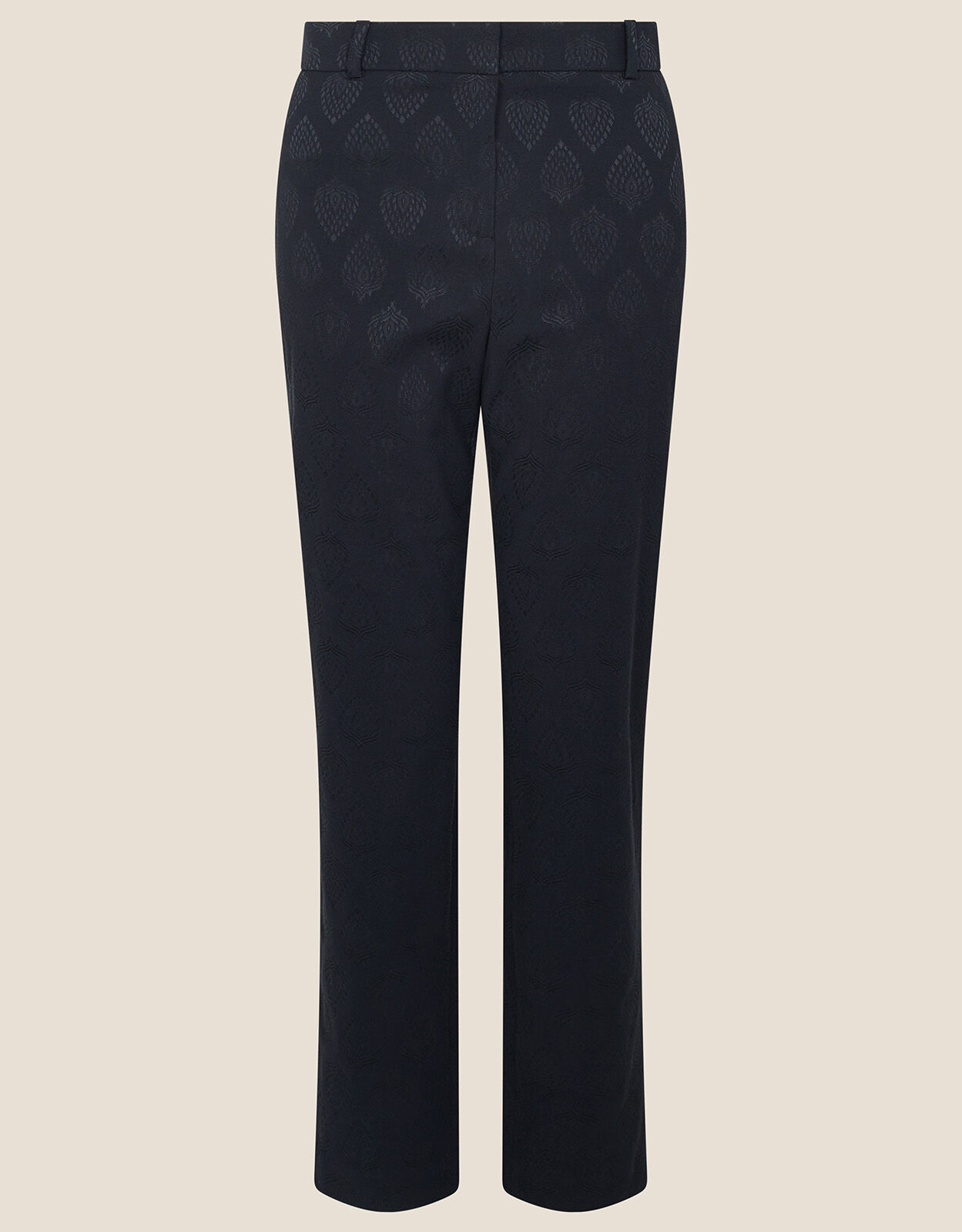Josie Jacquard Trousers Black 