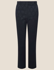 Josie Jacquard Trousers, Black (BLACK), large