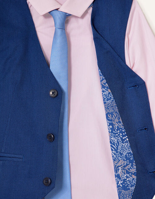 Jake Waistcoat, Shirt and Tie Set, Blue (BLUE), large