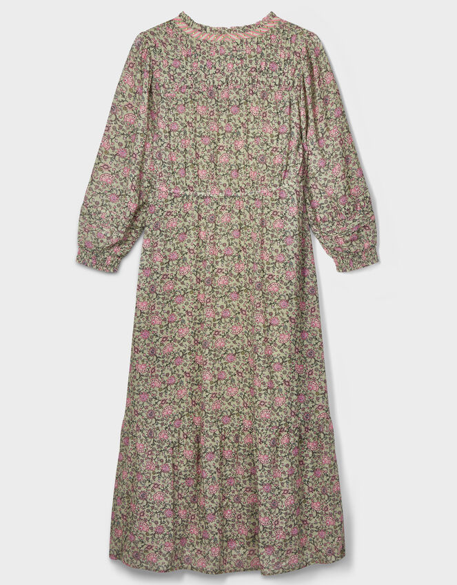 East Leona Ditsy Print Maxi Dress, Green (GREEN), large