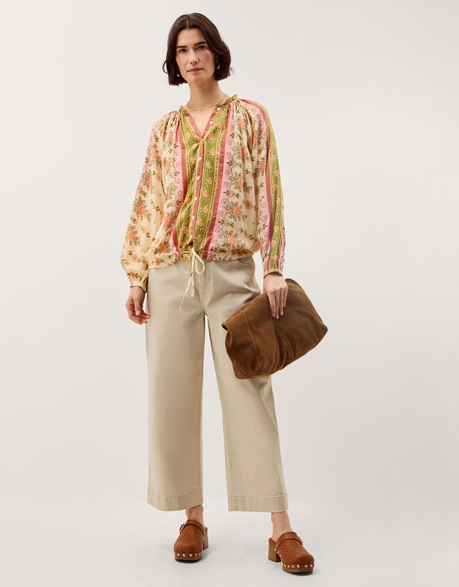 Eline Floral Print Blouse, Ivory (IVORY), large