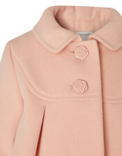 Baby Pink 3D Flower Coat, Pink (PALE PINK), large
