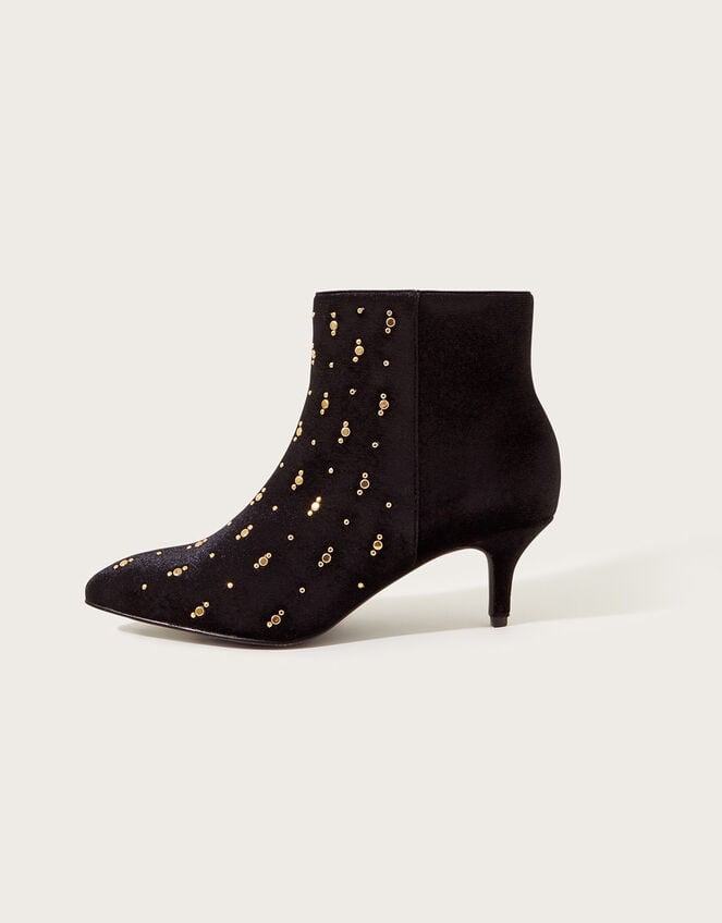 Stud Ankle Boots Black | Women's Shoes | Monsoon UK.