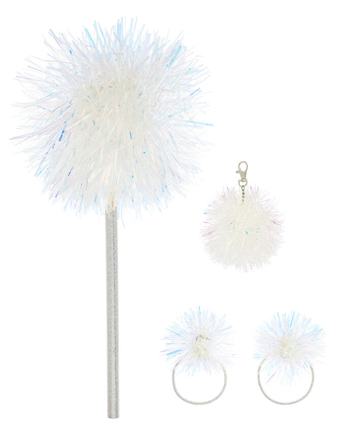 Tinsel Pom-Pom Accessory Set, , large