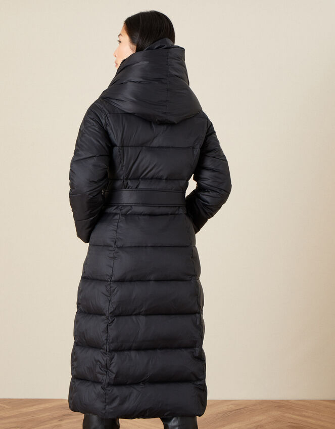 Lauren Padded Maxi Coat, Black (BLACK), large