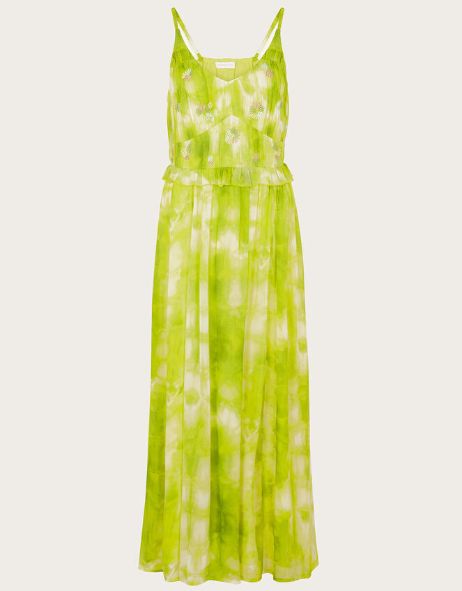 Dalila Tie Dye Dress with Sustainable Viscose, Green (BRIGHT GREEN), large