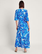 Maura Floral Tea Dress, Blue (BLUE), large