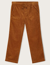 Corduroy Pull-On Trousers, Tan (TAN), large