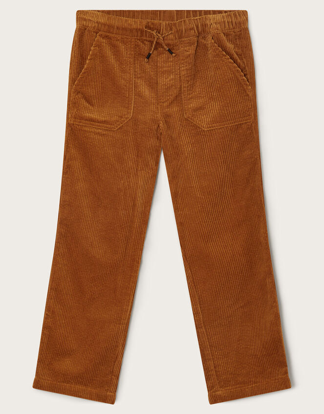 Corduroy Pull-On Trousers, Tan (TAN), large
