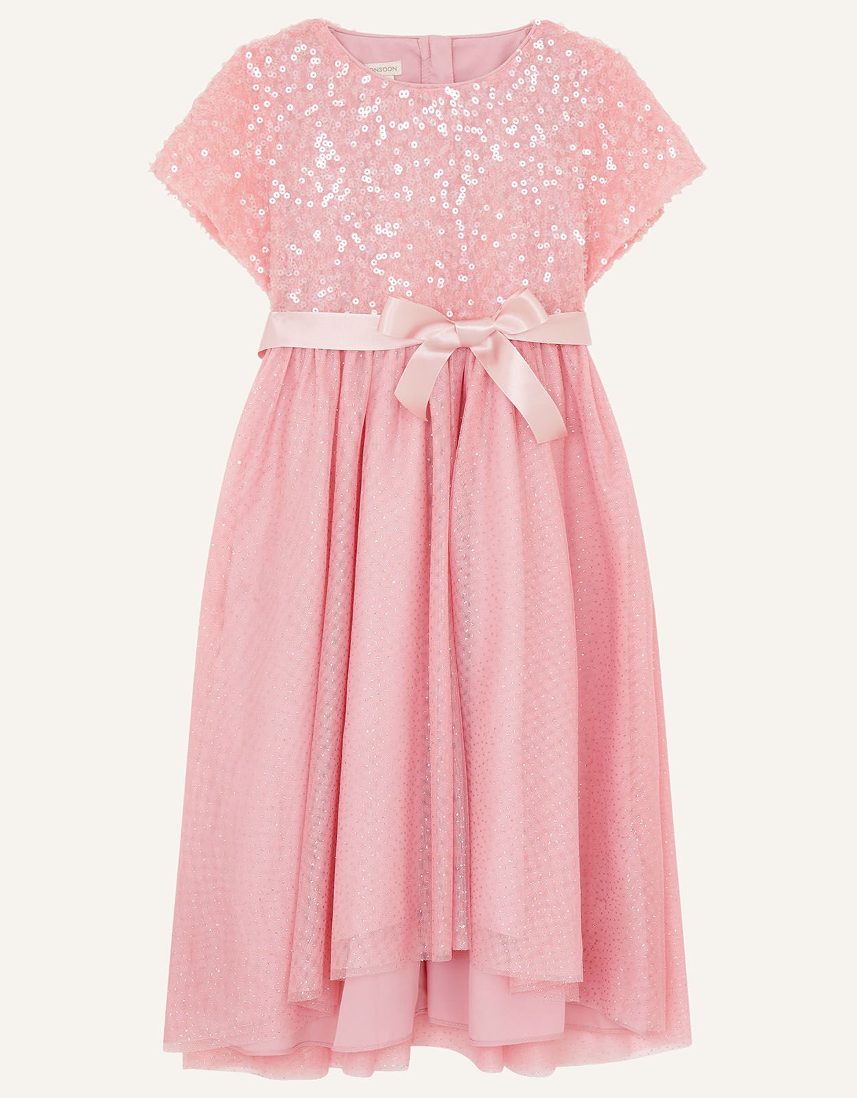 Monsoon pink sales dress girl
