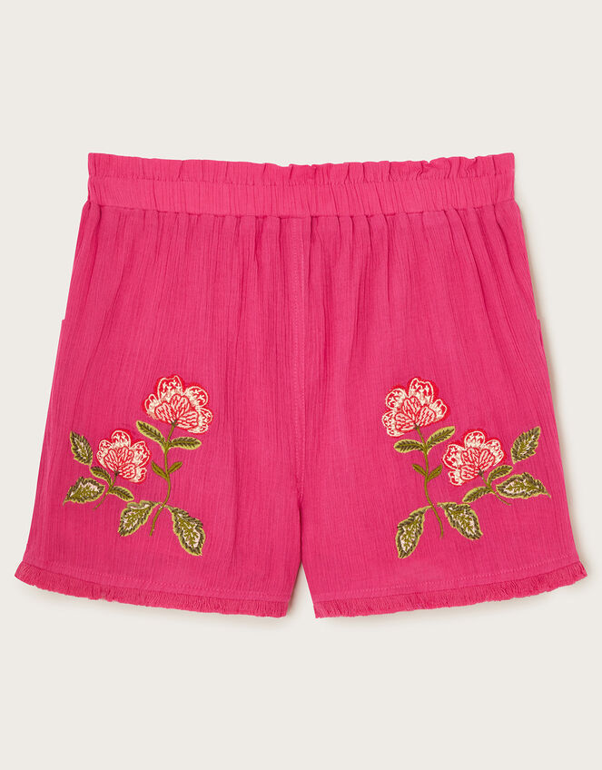 Boutique Rio Embroidered Shorts, Pink (PINK), large