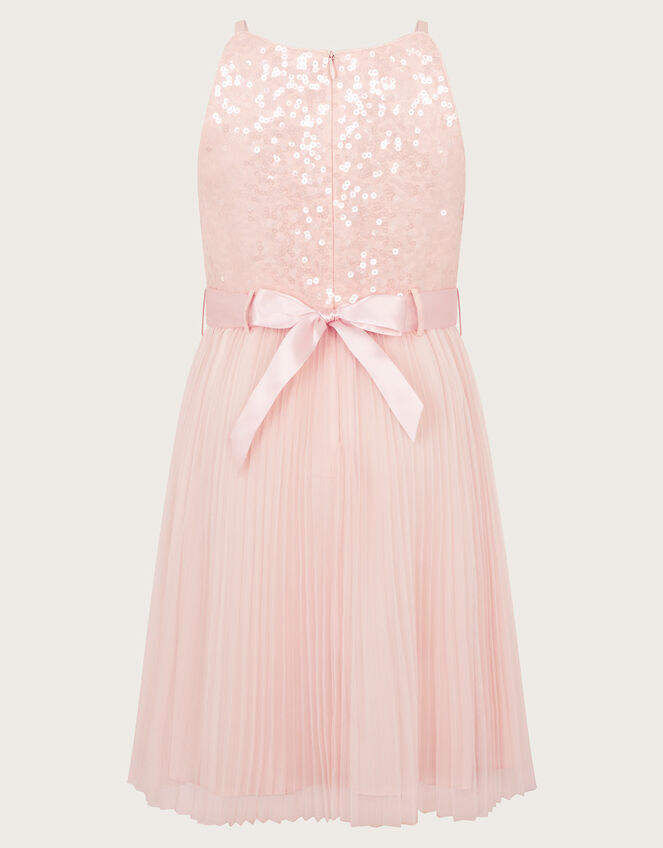 Keita Embellished Plisse Dress, Pink (PINK), large