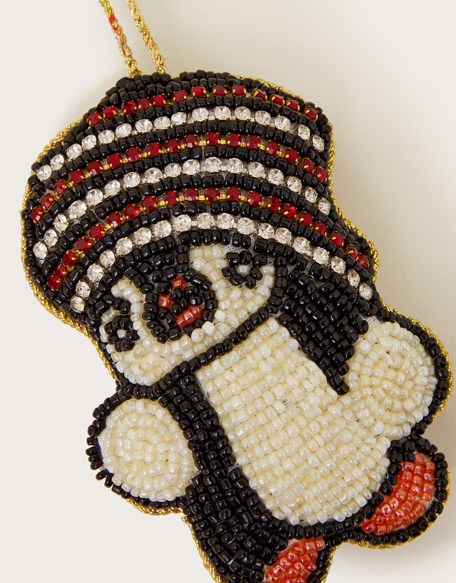 Beaded Penguin Christmas Tree Decoration, , large