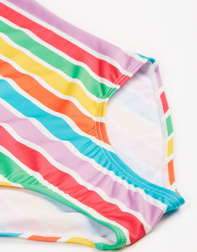 Frugi Marina Stripe Swimsuit , Multi (MULTI), large