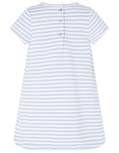 Baby Duckie Sweat Dress in Organic Cotton , Blue (BLUE), large