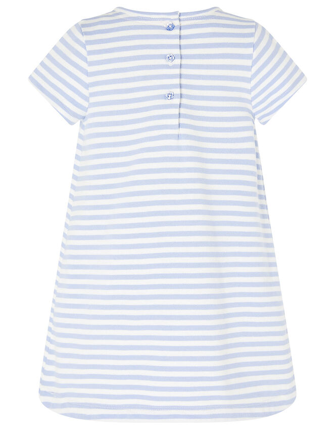Baby Duckie Sweat Dress in Organic Cotton , Blue (BLUE), large