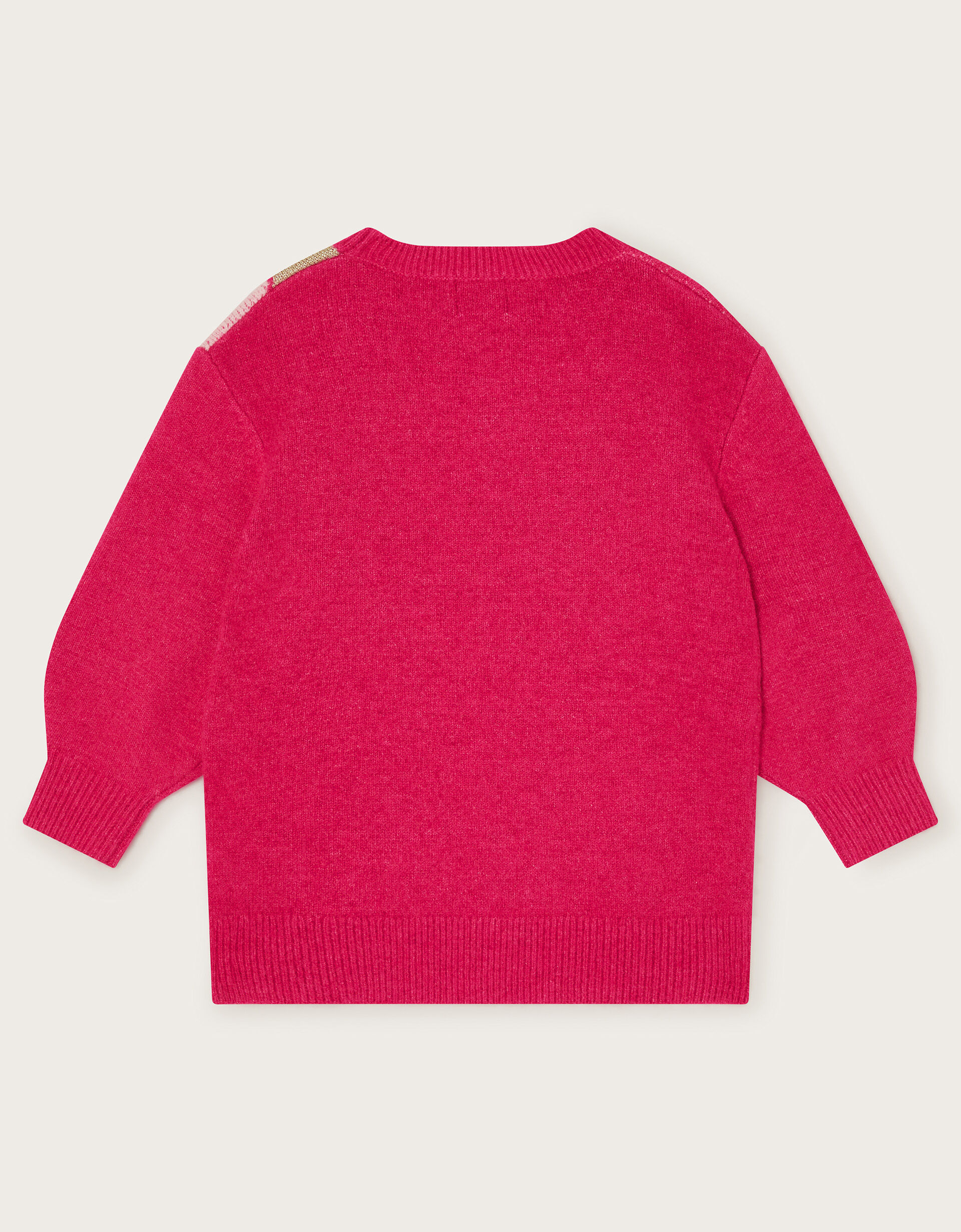 Lightning Bolt Intarsia Jumper Pink