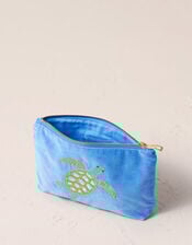 Elizabeth Scarlett Turtle Velvet Pouch, , large