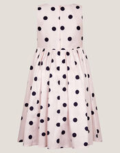 MINI ME Sicily Polka Dot Dress, Ivory (IVORY), large