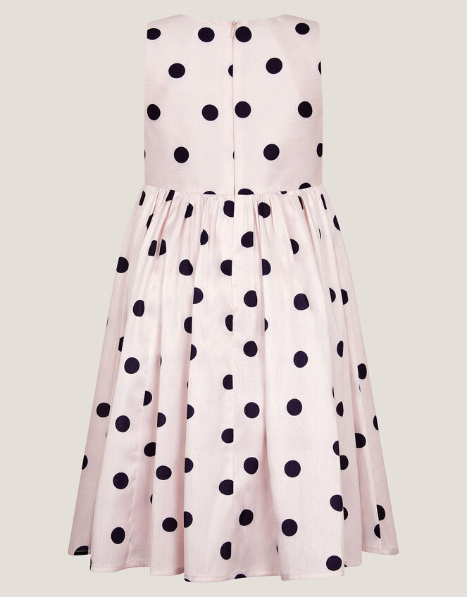 MINI ME Sicily Polka Dot Dress, Ivory (IVORY), large