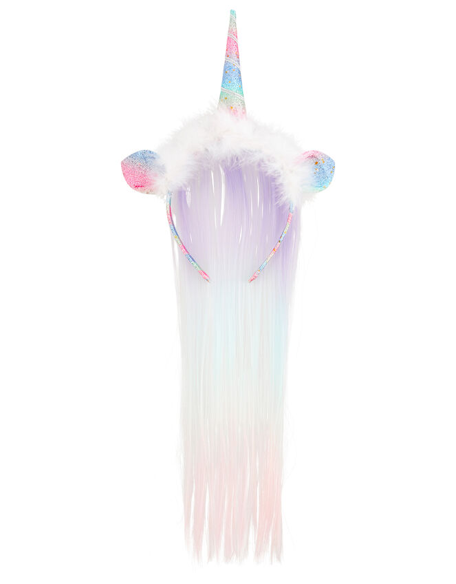 Rainbow Stardust Unicorn Headband, , large