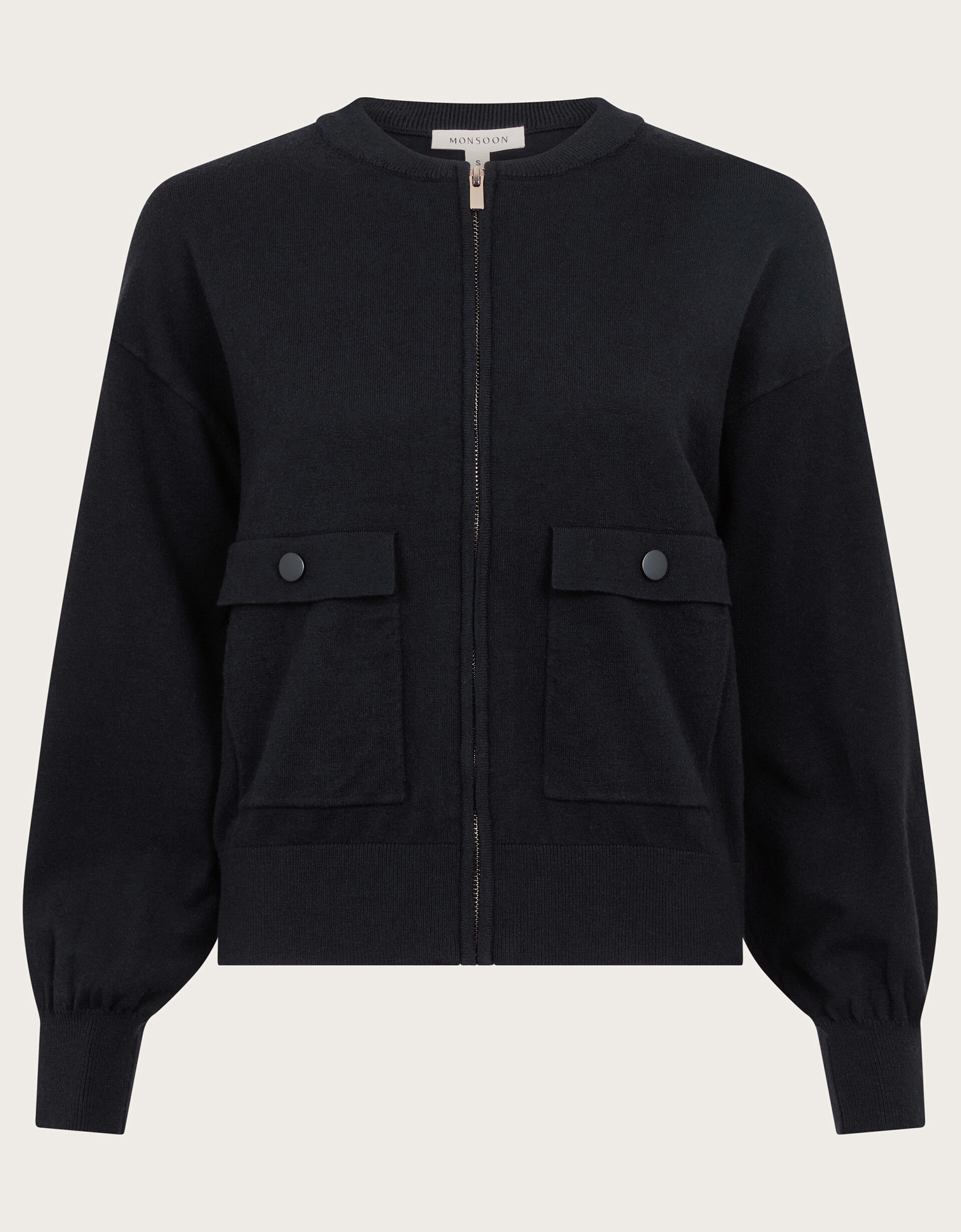 Womens knit bomber jacket online
