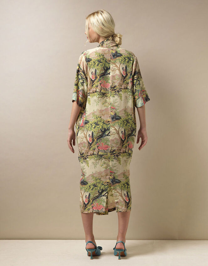 One Hundred Stars Country Toile Print Rachel Dress, Multi (MULTI), large