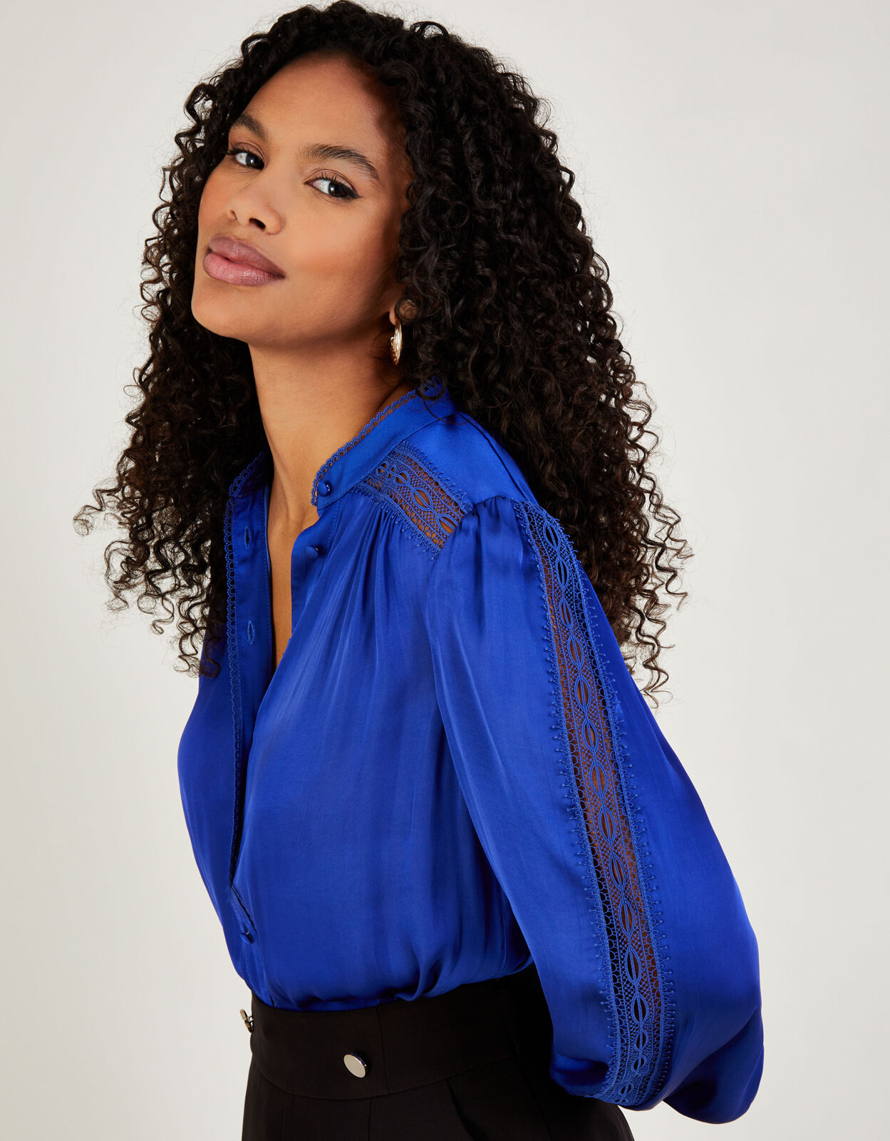 Womens satin sale blouses uk