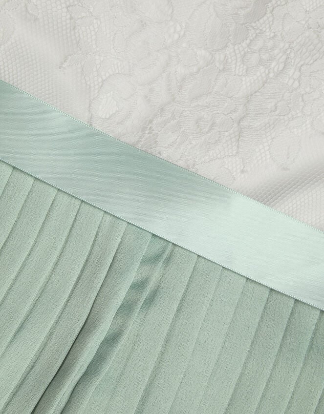 Lace Pleated Jumpsuit, Green (SAGE), large