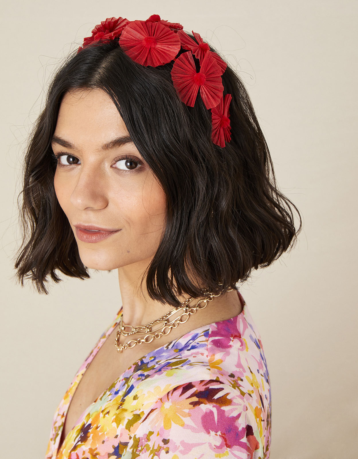 Floral headband fascinator Clearance