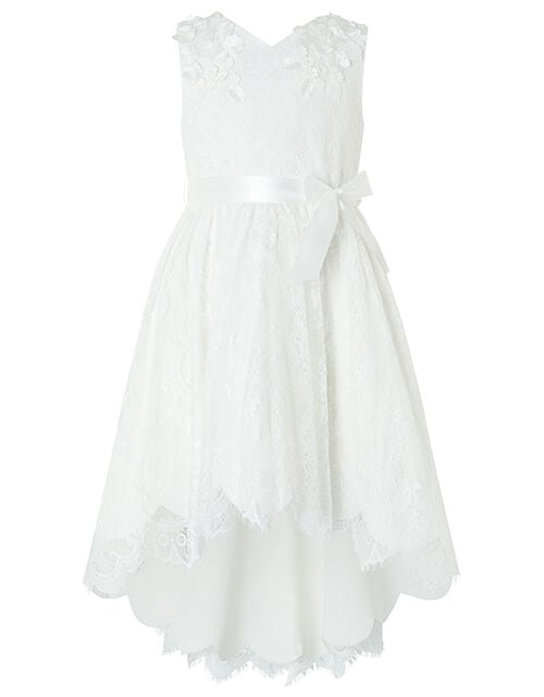 Rebecca Lilly Lace Occasion Dress, Ivory (IVORY), large