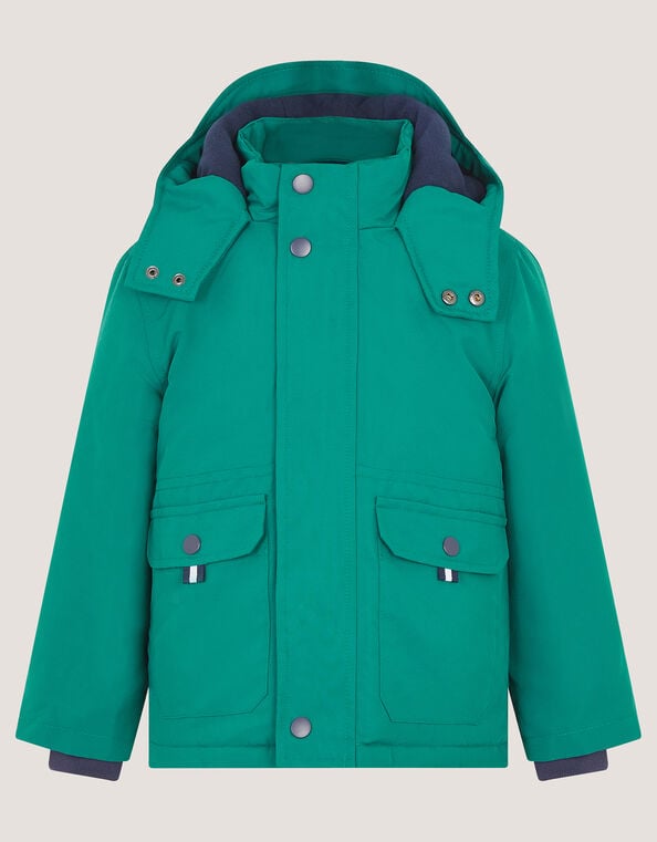 3-In-1 Water-Resistant Anorak Coat, Green (GREEN), large