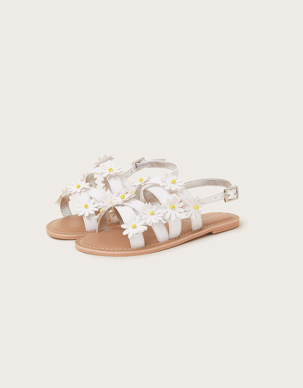 Daisy Strap Sandals White Girls Sandals Monsoon UK