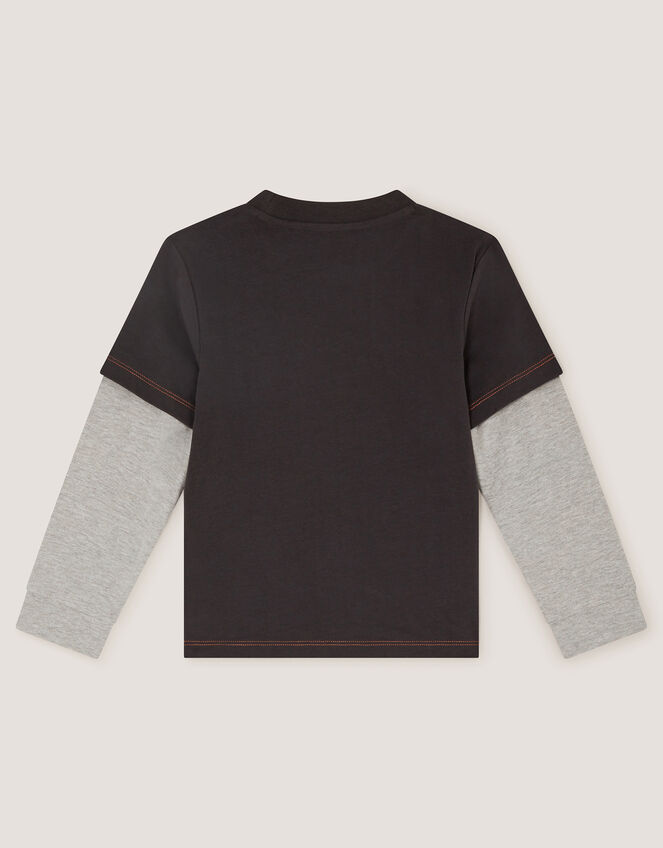 Outdoors Graphic Long Sleeve T-Shirt, Grey (GREY), large