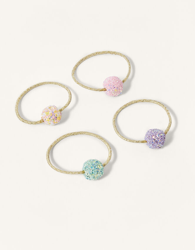 Shimmer Rainbow Ball Hairband Set, , large