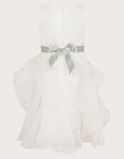 Organza Flower Can Can Dress, Ivory (IVORY), large