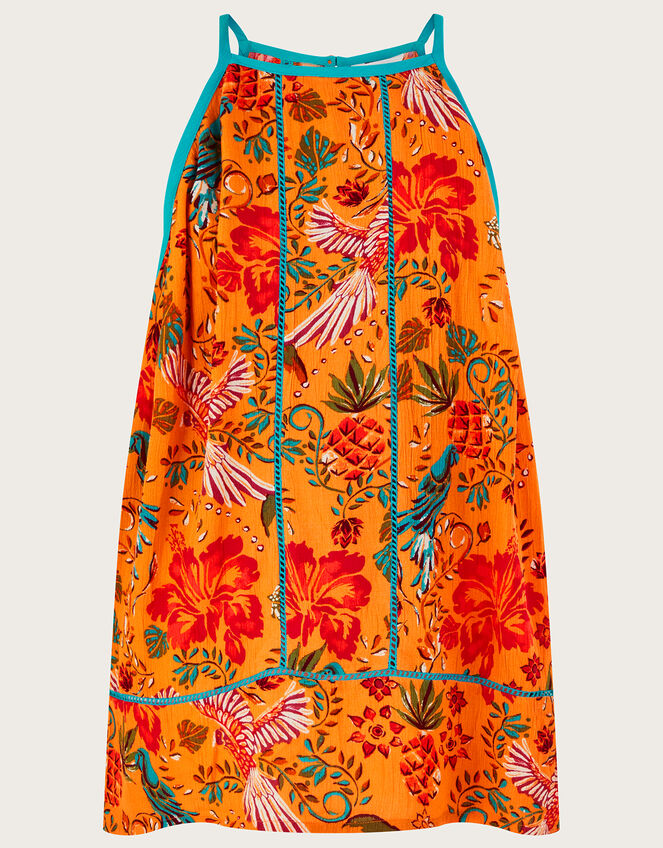 Palm Print Cami in LENZING™ ECOVERO™, Orange (ORANGE), large