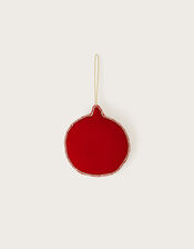 Velvet Beaded Bauble, , large