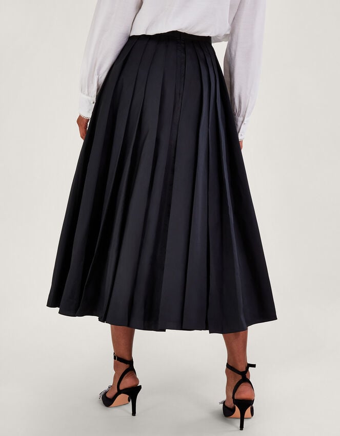 Tully Taffeta Skirt, Black (BLACK), large