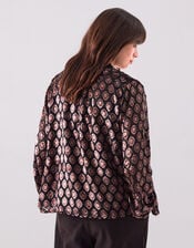 East Pheba Print Blouse, Black (BLACK), large