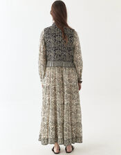 Maison Hotel Fernanda Stripe Waistcoat, Blue (NAVY), large